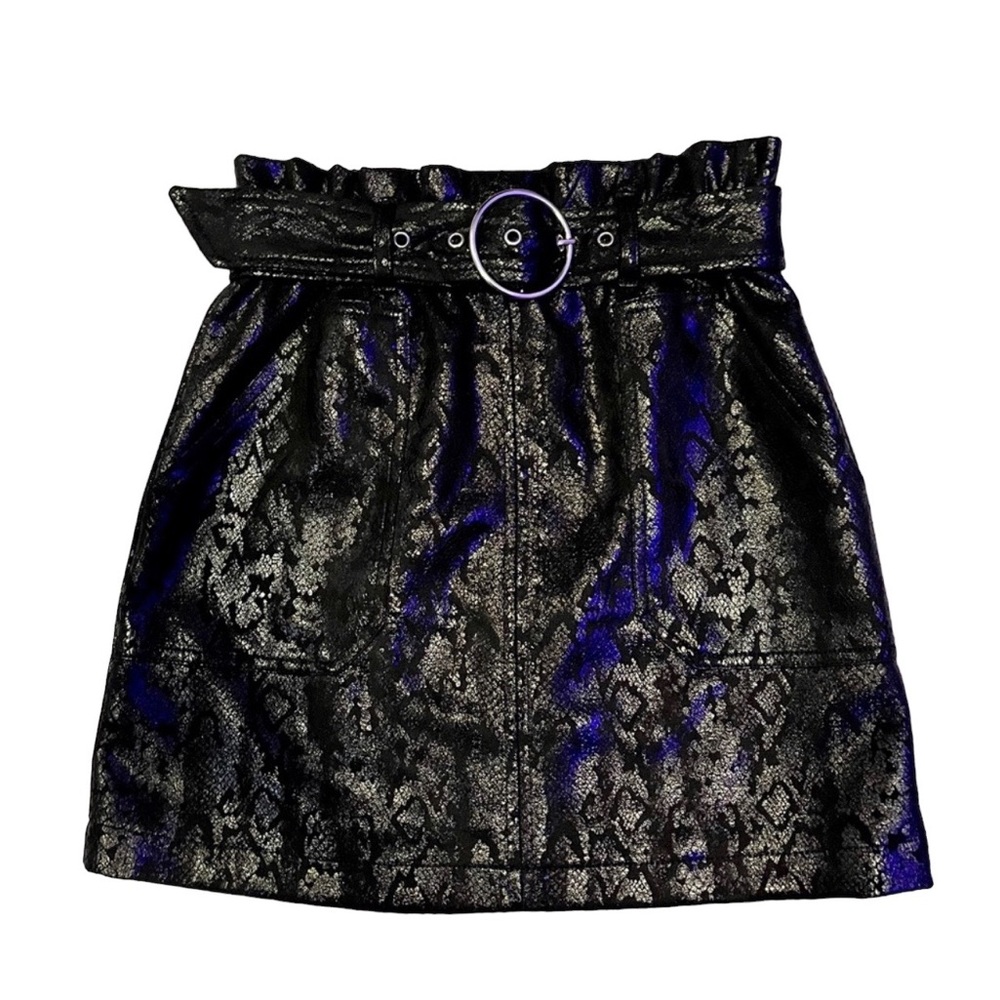 Haute monde casual skirt knee length black size S